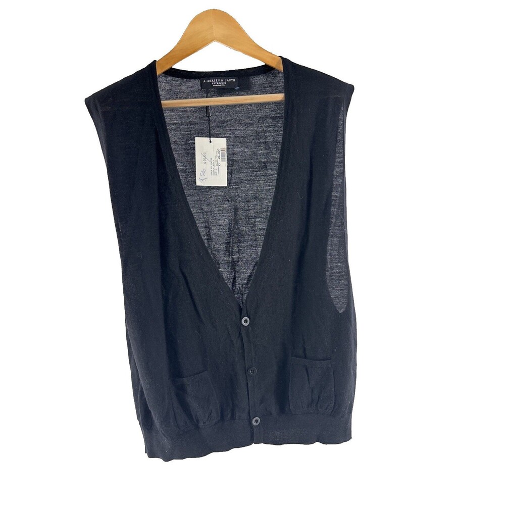 Anderson & Lauth Men’s Wool Sweater Vest New With Tags Scandinavian Design